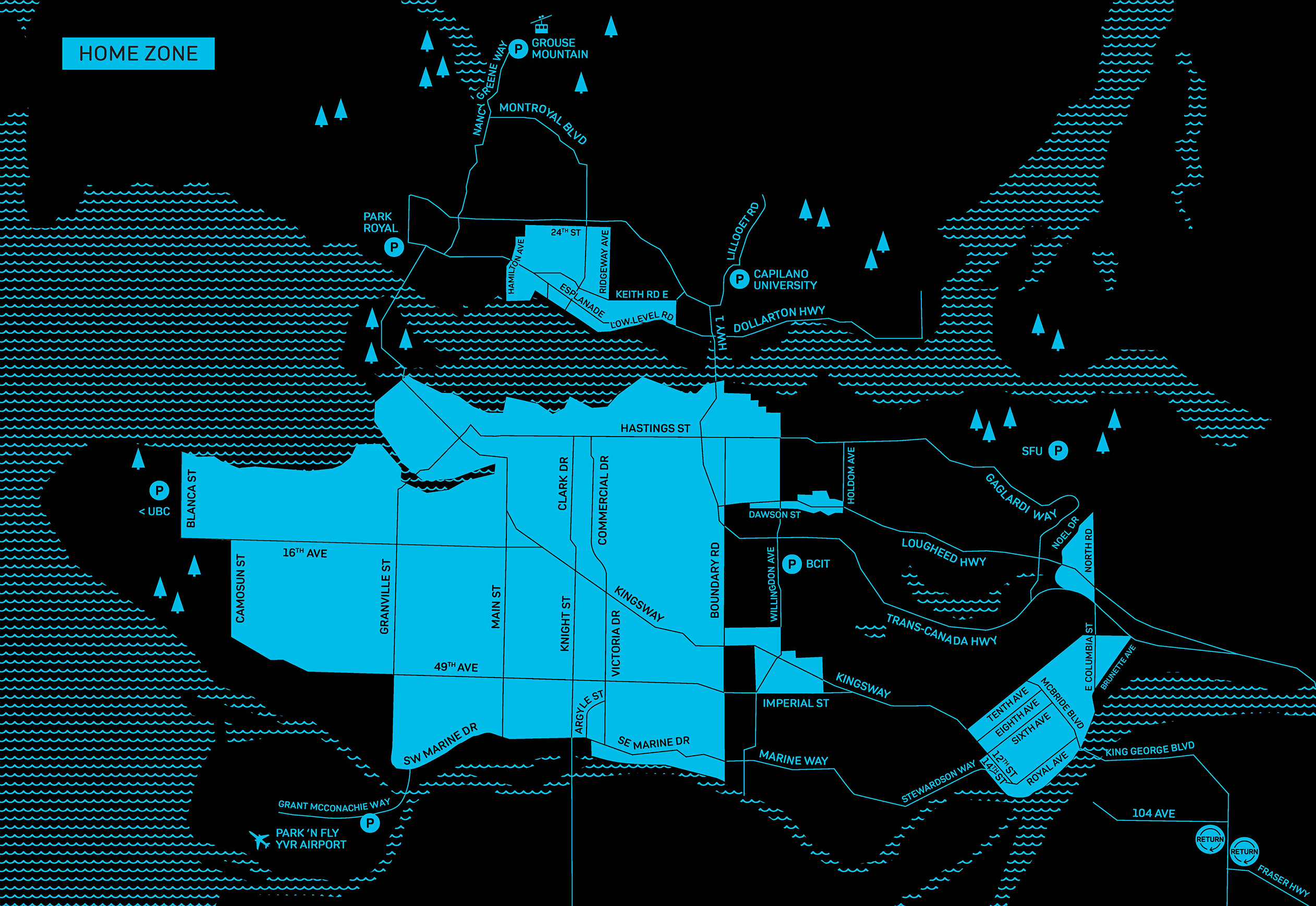 Metro Vancouver Evo Home Zone map