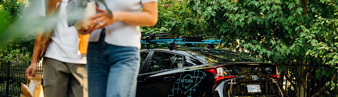 Evo Return parked under a tree